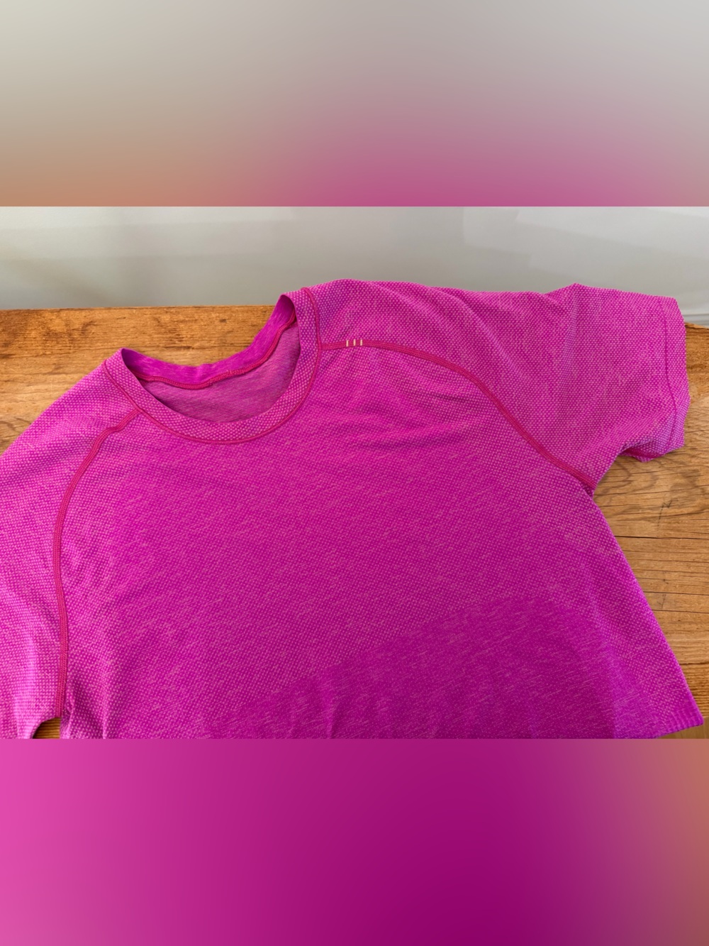 Lululemon Metal Vent Tech Shirt Athletic Workout Short Sleeve Tee Pink Men’s M - Picture 7 of 9